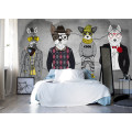 Безшовні дитячі фотошпалери Stylish animals2